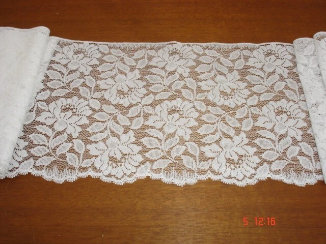 SUPERBE DENTELLE de CALAIS  ANCIENNE 2 mètres 90 LARGE 15,5cm.- Non Lycra