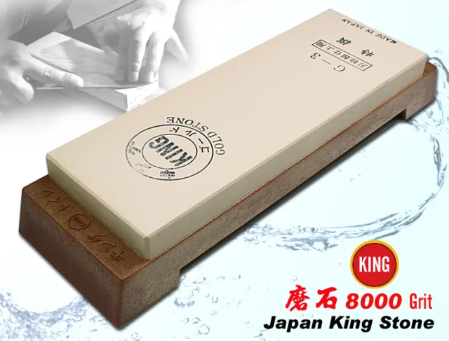 Japanese King Water stone Whetstone #8000 Grit Sharpening Stone Kitchenware