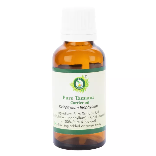 R V Esencial Puro Tamanu Aceite Calophyllum 100% Natural Prensado en Frío