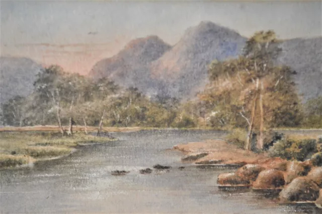 Original 19th Century Antique Landscape Watercolour, George Barret Junior