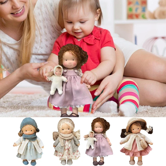 Handmade Plush Doll Plush Toy Little Girl Dolls Cartoon Birthday 1PCS