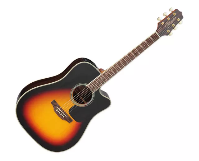 TAKAMINE GD51CEBSB DREADNOUGHT Cutaway A/E Guitar - Brown Sunburst - B ...