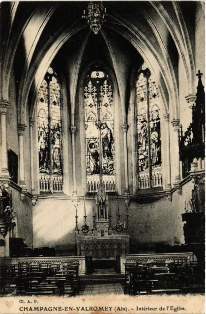 CPA AK CHAMPAGNE-en-VALROMEY Church Interior (485165)
