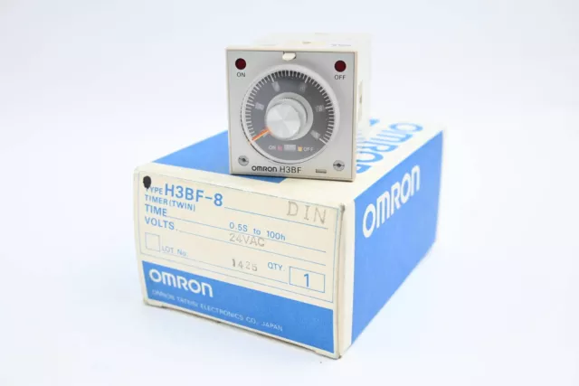 Omron Twin Timer 0.5s-100h 24VAC ( H3BF-8 )( H3BF-8 DIN )