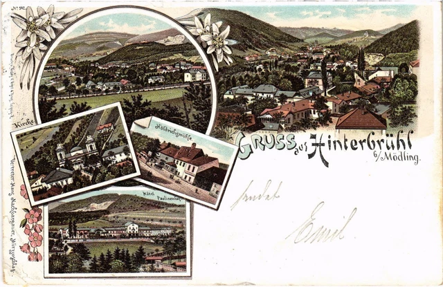 CPA AK greeting from rear pit at modling forerunner AUSTRIA OSTERREICH (12671)