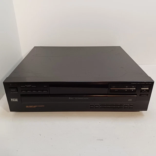 SONY CDPC245 5CD Changer Multi Compact Disc Player Tray OPENS