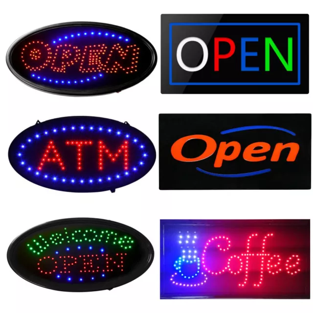 Ultra Bright LED Neon Light Open Sign Business Sign Animated Motion with ON/OFF