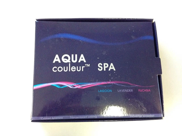 Coffret 3 Colorant Spa Jaune Mangue, Bleu Lagon, Rose Fuschsia Aquacouleur 30 Ml