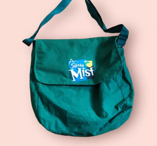 Sierra Mist Soda Logo Promotional Small Messenger Handbag Satchel Unisex RARE!