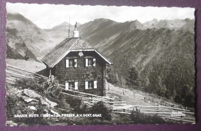 AK  Steiermark,   Murau, Oberwölz, Preber,  Grazer Hütte,