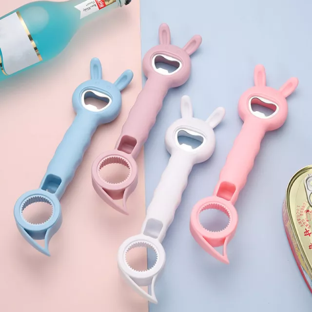 4 in 1 Beer Bottle Opener Cute Multifunction Jar Can Bottle Juice Lid Openers