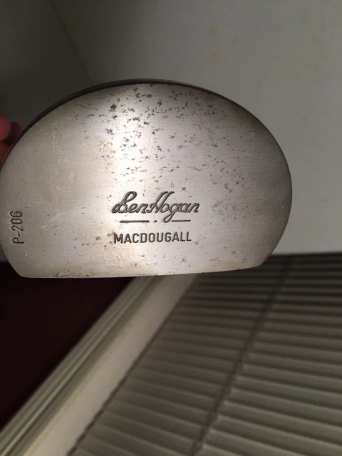 BEN HOGAN MACDOUGALL P-206 Vintage Rare Wood Shaft Putter 35