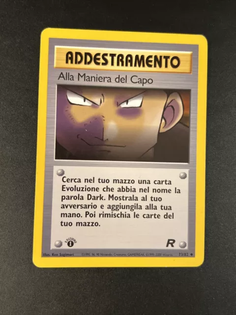 Pokemon Non Commun Ita Team Rocker 73/82 à La Manière Du Vetement 1ed Inked