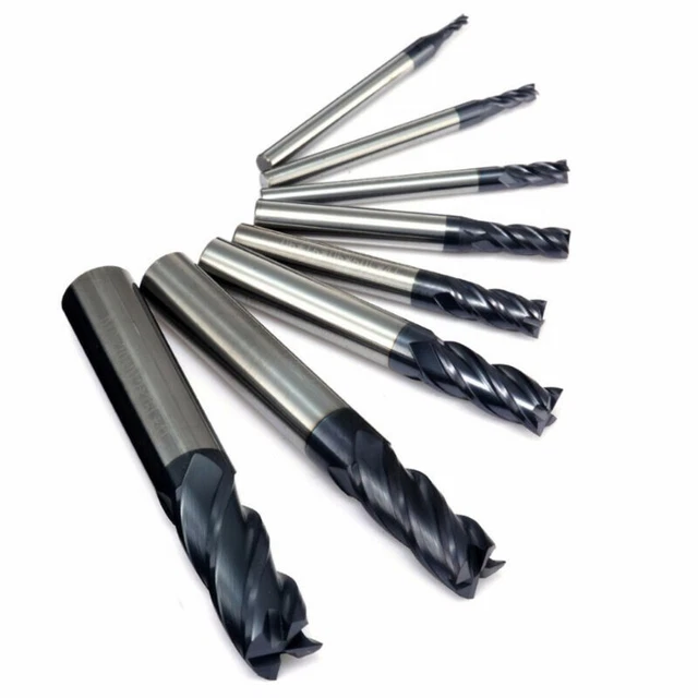 Four Flute HRC50 Carbide End Mill Machine CNC Milling Cutter Bit Tool Supplies