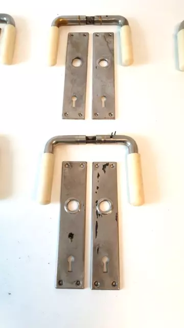 1 v. 6 Türgarnitur / Türbeschläge / Türdrücker / Türklinken / door handles 2