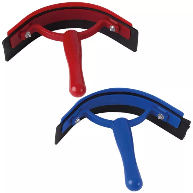 Harlequin Horse Pony Plastic Sweat Scraper - Red or Blue