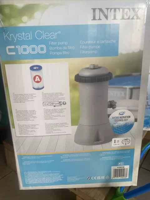 Intex Krystal Clear Cartridge Filter Pump - Grigio (28638)