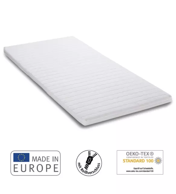 Matratzenauflage Topper mit viscoelastischer Kaltschaumfüllung Memory Foam ortho