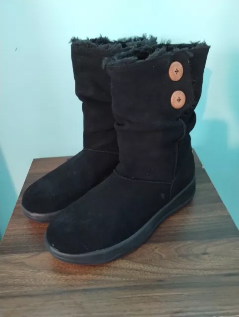 Skechers tone up clearance boots black