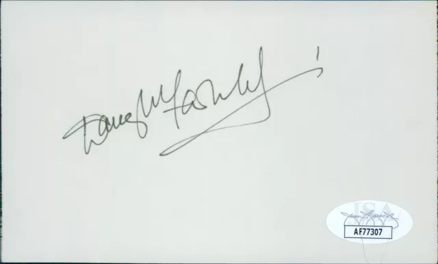 Douglas Fairbanks Jr. Actor Signed 3x5 Index Card JSA Authenticated