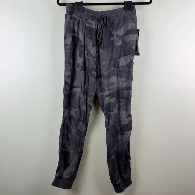 NWT Splendid Sz XS Womens Green Camo Casual Pull On Jogger Pants