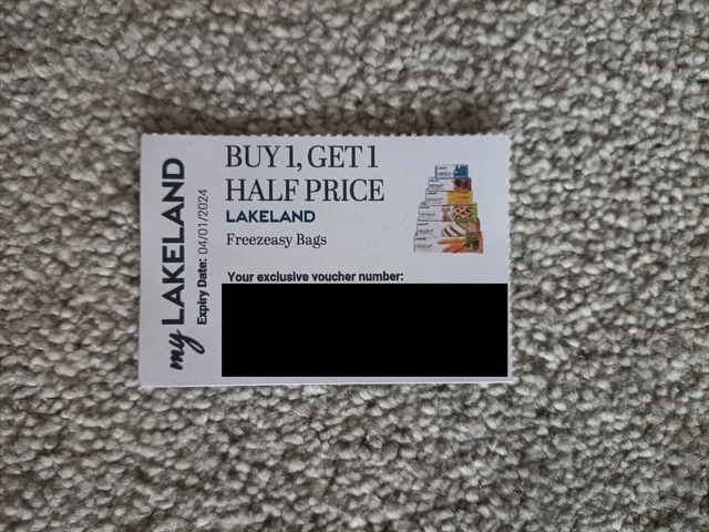 Lakeland Voucher buy one get one half price Freezeasy Bags online in-store
