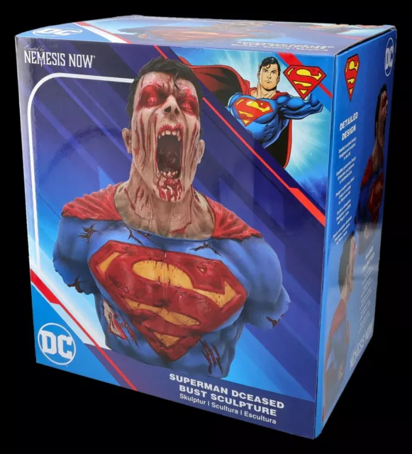 Superman Zombie Bust - DCeased - Comic Superhero Figure 2