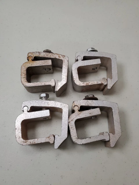 Aluminum Truck Bed Rack Cap Topper Camper Canopy Shell Utility C Clamp Set of 4