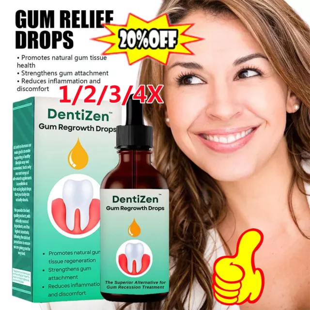 1-5*Dentizen Gum Regrowth Drops 30ml Treatment Natural For Oral-Care Restoration