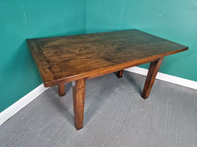 An Antique Style Solid Oak Refectory Farm House Dining Table ~Delivery Available