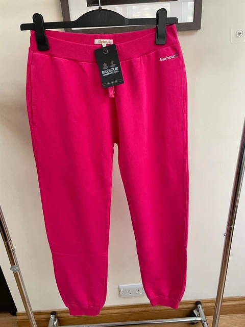 Nuovo con etichette | jogger a polsino rosa Barbour | età 14/15 (si adatterebbe alle donne 10) (19)