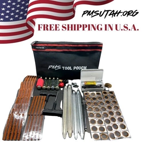 TRAIL ATV UTV Tire Repair Kit Tube Patch Plug CO2 Cartridge Inflator