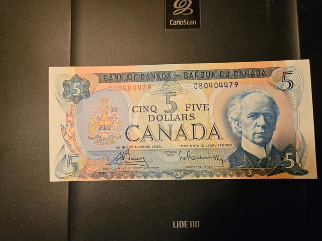 1972 $5 Dollar Bank of Canada Banknote CB70404479 VF-EF Crisp