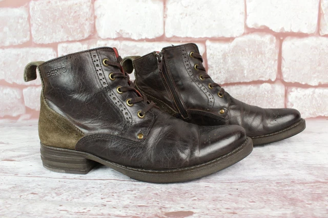 Liberto bottines cuir marron T 38 / UK 5 TRES BON ETAT