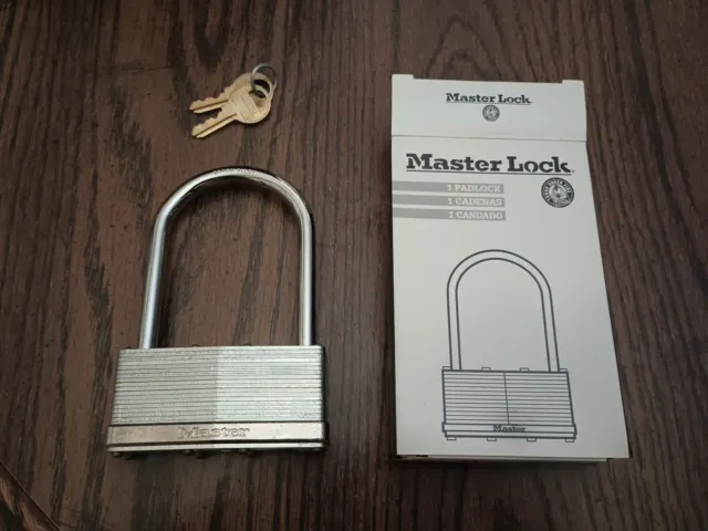 Master Lock Company 3-1/4 In. Wide Laminated Steel Body w/ 2 Keys- 101KAW1 65583