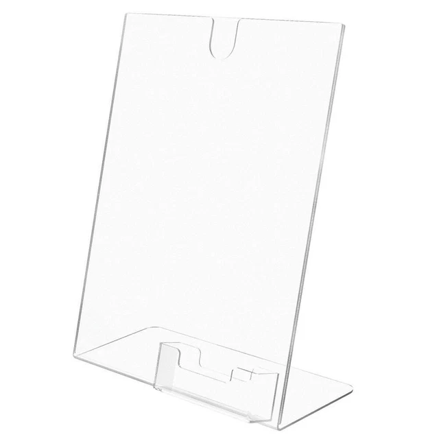 DEFLECTO 590601GR Sign and Business Card Holder,8-1/2x11