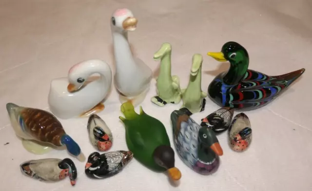 13 Vintage Duck lot - collectable figurines