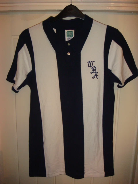 West Bromwich Albion Retro Scoredraw Home 1976 Fussball Shirt Wba - Klein - M8