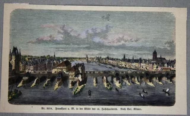 KIRCHHOFF (19.Jhd) nach KLIMER (19.Jhd), Frankfurt am Main, um 1850, Holzschnitt