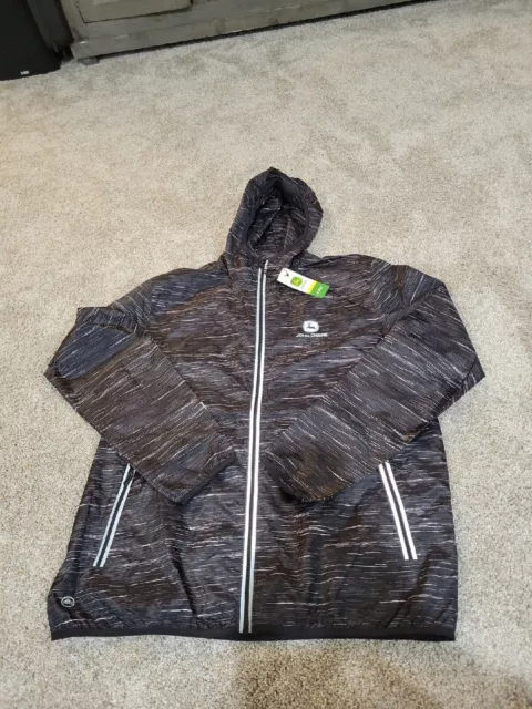 John Deere Stormtech Performance New/Tags Large Men's Jacket Windbreaker Light