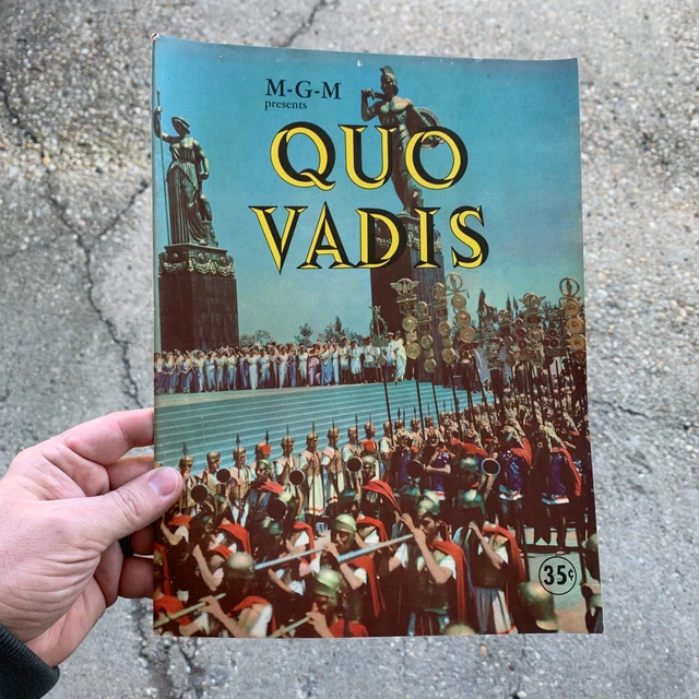 QUO VADIS Movie Program 1951 MGM Robert Taylor / Deborah Kerr