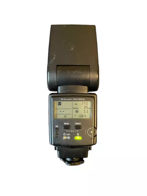 Metz 54 Mz-4 Camera Flash Sca3002 Tested Works Cleaned