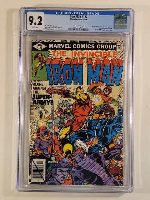 Invincible Iron Man # 127 CGC 9.2 Part of Demon in the Bottle Storyline