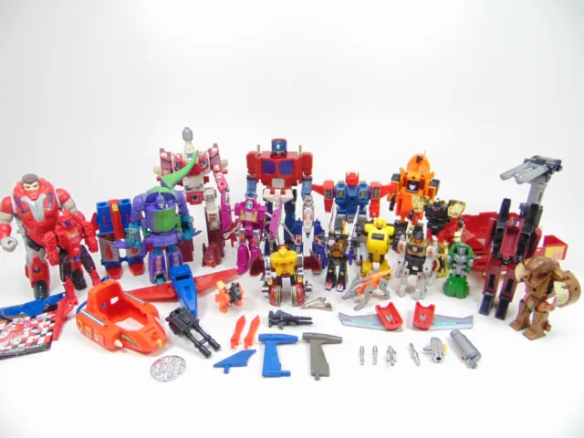 Lot Robot Robo Transformers G1 Bootleg Vintage 80 90 Pour Pièces Ou A Restaurer