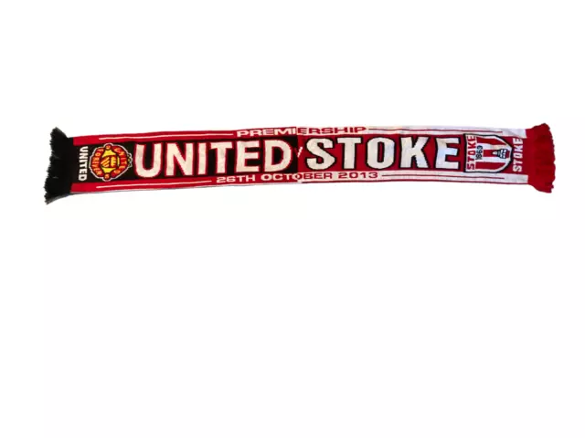 Manchester United V Stoke City Football Scarf