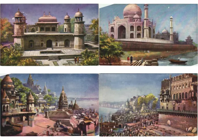 TUCK OILETTE ART INDIA 11 Vintage Postcards (L3167)