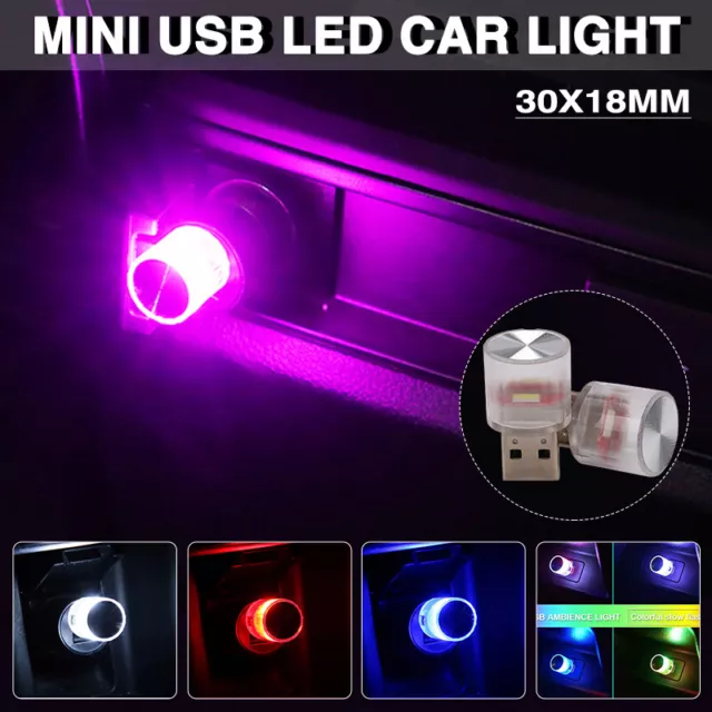 1 Stück Mini USB LED Autolicht Auto Innenraum USB Atmosphäre Licht