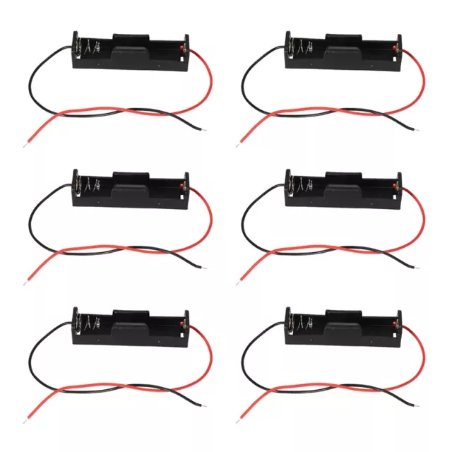 (R) 6 piezas Conector Conectado 1,5V AAA Soporte de Batería Plástico Carcasa 8098