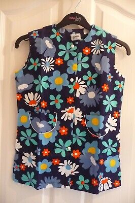 Age 1-3 years  GIRLS NAVY 2-PIECE FLORAL BUTTON FRONT TUNIC TOP/TROUSERS  CUCKOO