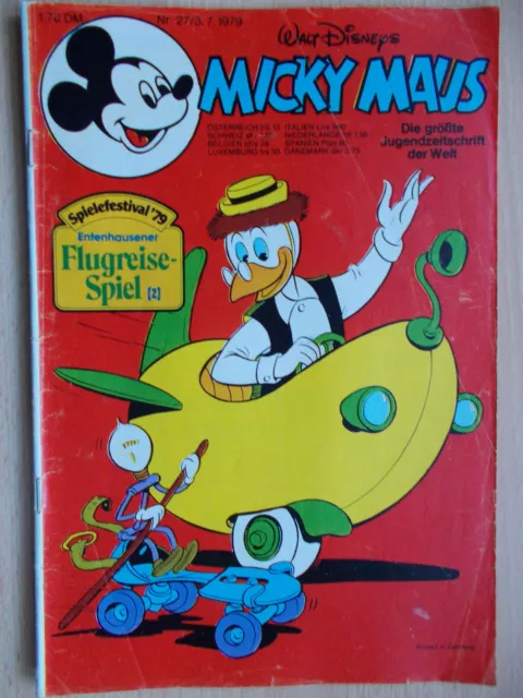 Comics, Micky Maus Hefte, Nr. 27  / Jahrg.1979 , Walt Disneys,